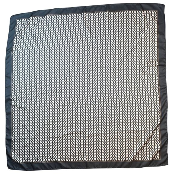 2/$30 NEW Tan Black Brown Geometric Printed Silky Fashion Scarf - Picture 3 of 10